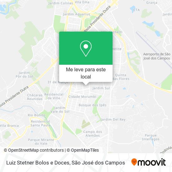 Luiz Stetner Bolos e Doces mapa