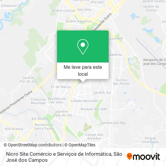 Nicro Site Comércio e Serviços de Informática mapa