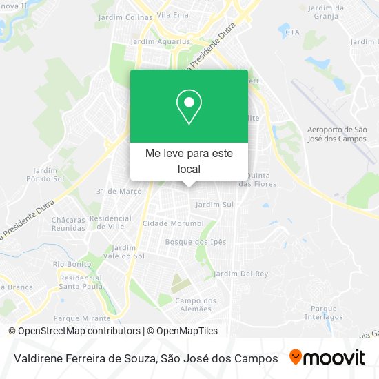 Valdirene Ferreira de Souza mapa