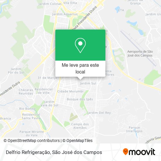 Delfrio Refrigeração mapa