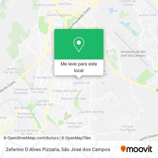 Zeferino D Alves Pizzaria mapa