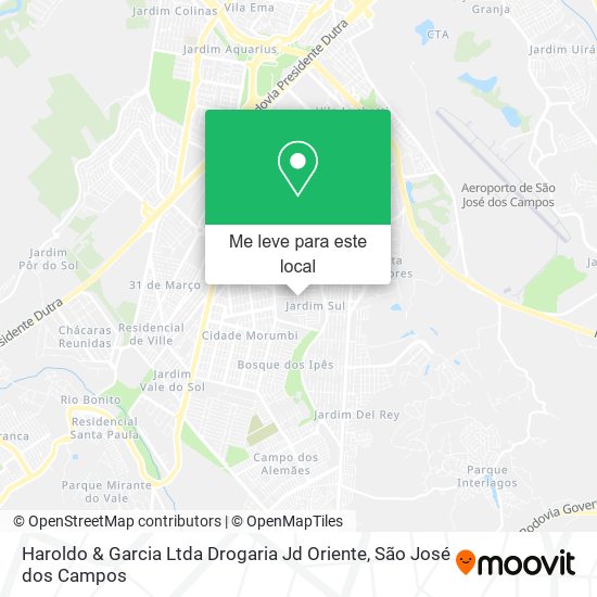 Haroldo & Garcia Ltda Drogaria Jd Oriente mapa