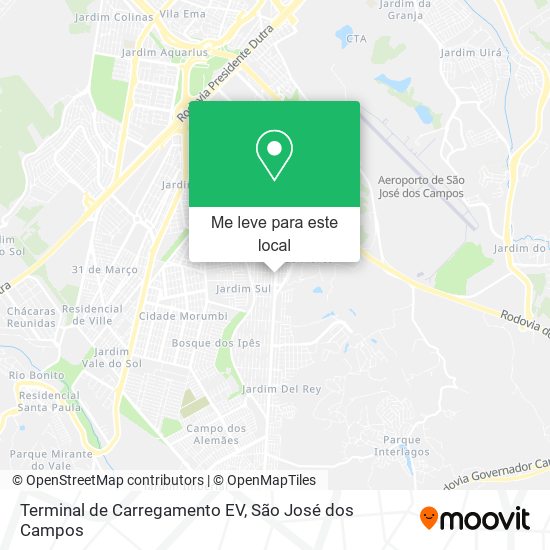 Terminal de Carregamento EV mapa