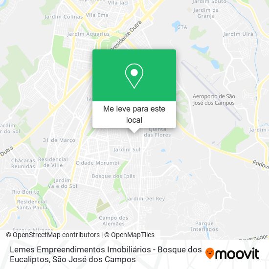 Lemes Empreendimentos Imobiliários - Bosque dos Eucaliptos mapa