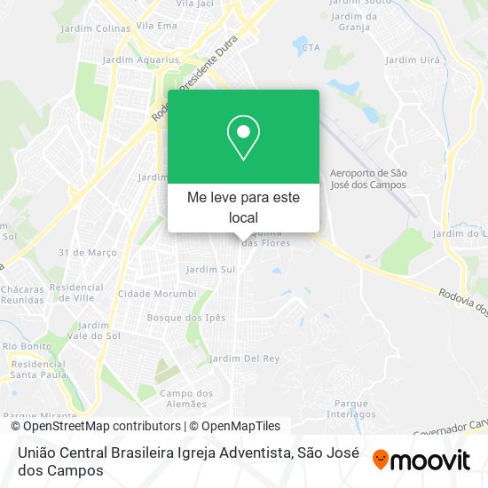 União Central Brasileira Igreja Adventista mapa