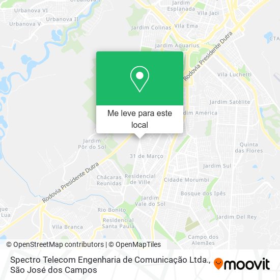 Spectro Telecom Engenharia de Comunicação Ltda. mapa