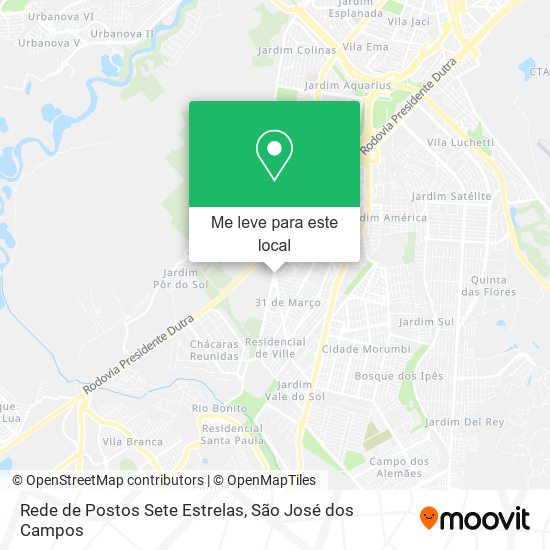 Rede de Postos Sete Estrelas mapa