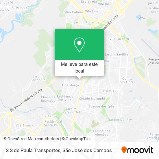 S S de Paula Transportes mapa