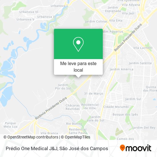 Prédio One Medical J&J mapa