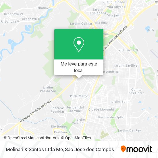 Molinari & Santos Ltda Me mapa