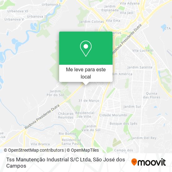 Tss Manutenção Industrial S / C Ltda mapa