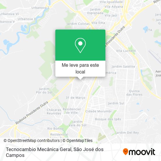 Tecnocambio Mecânica Geral mapa