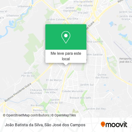 João Batista da Silva mapa