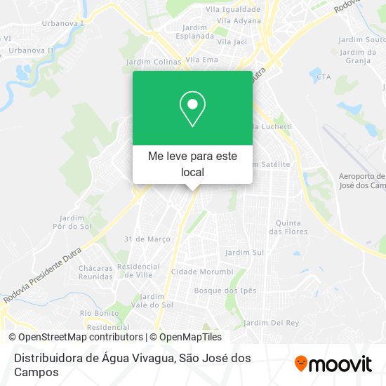 Distribuidora de Água Vivagua mapa