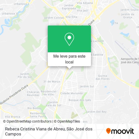 Rebeca Cristina Viana de Abreu mapa