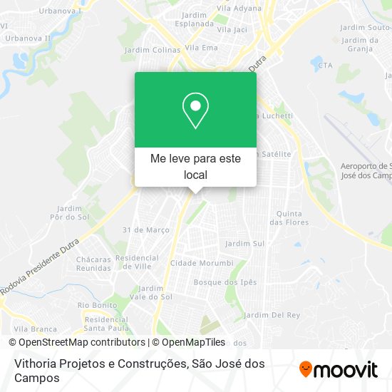 Vithoria Projetos e Construções mapa