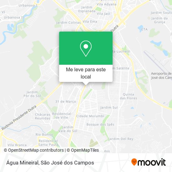 Água Mineiral mapa