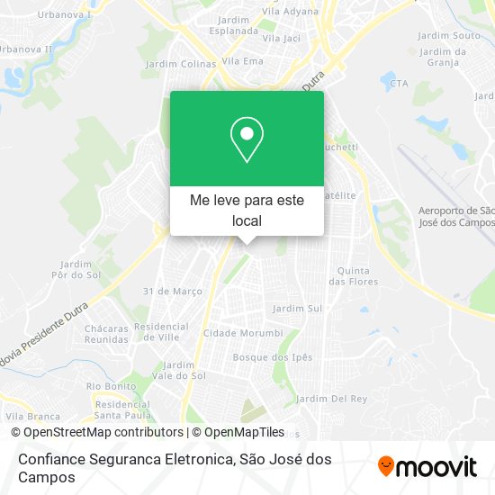 Confiance Seguranca Eletronica mapa