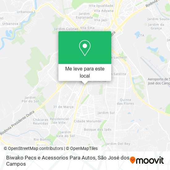 Biwako Pecs e Acessorios Para Autos mapa