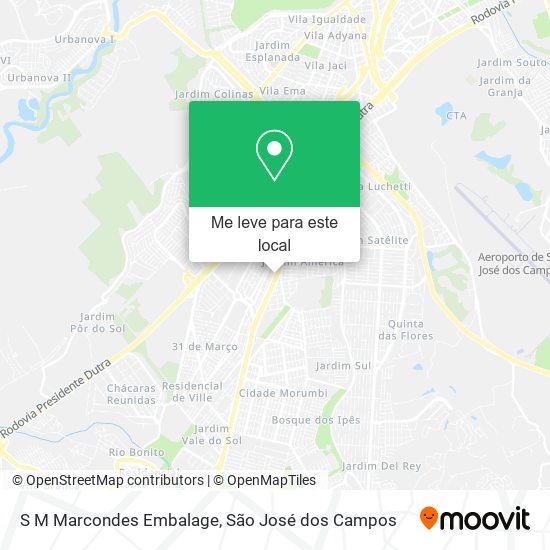 S M Marcondes Embalage mapa