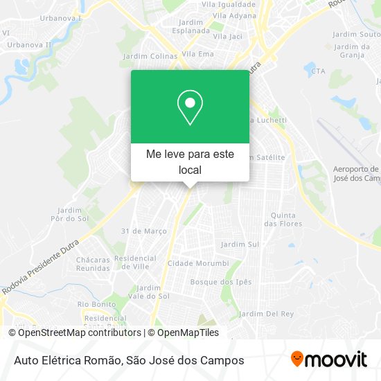 Auto Elétrica Romão mapa