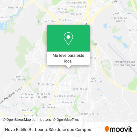 Novo Estillo Barbearia mapa