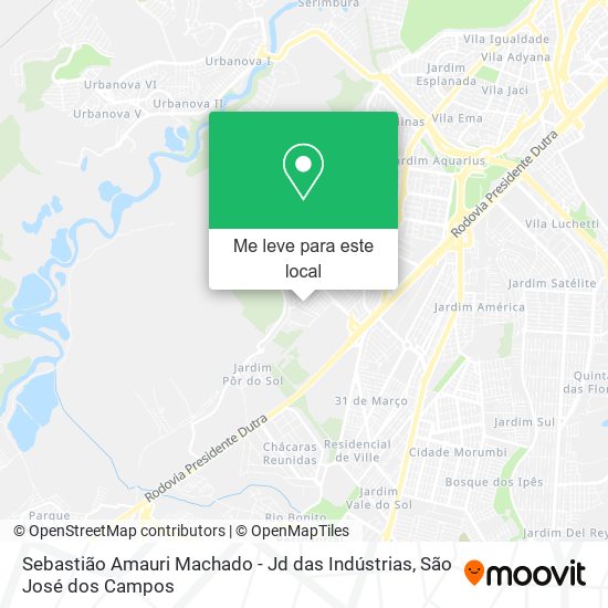 Sebastião Amauri Machado - Jd das Indústrias mapa