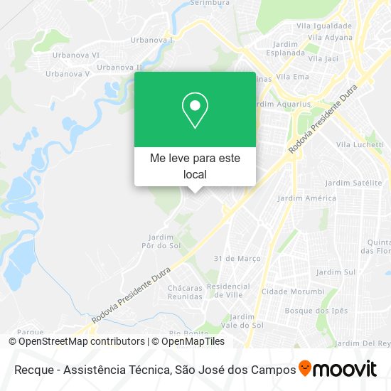 Recque - Assistência Técnica mapa