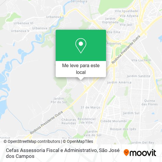 Cefas Assessoria Fiscal e Administrativo mapa