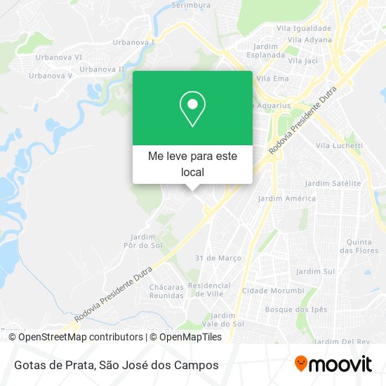 Gotas de Prata mapa