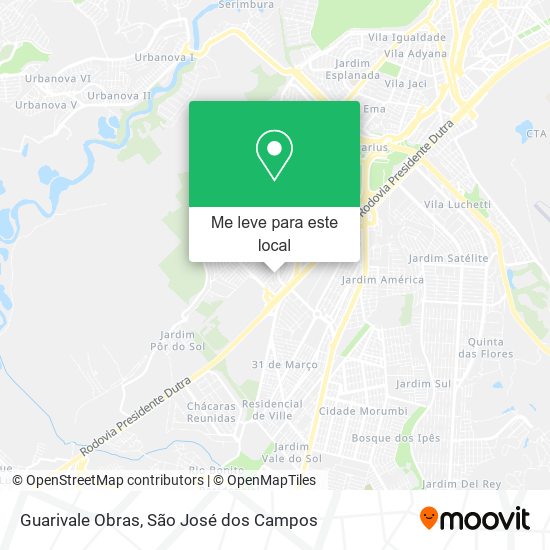 Guarivale Obras mapa
