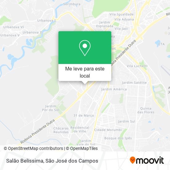 Salão Belíssima mapa