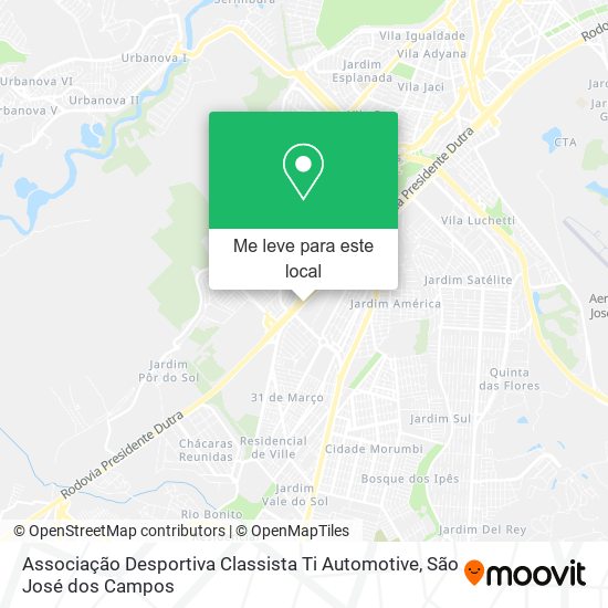 Associação Desportiva Classista Ti Automotive mapa