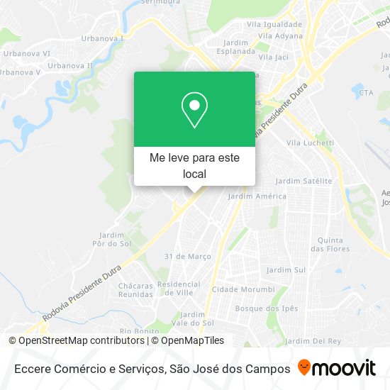 Eccere Comércio e Serviços mapa