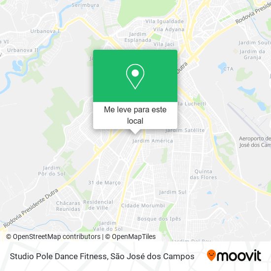 Studio Pole Dance Fitness mapa