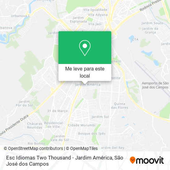 Esc Idiomas Two Thousand - Jardim América mapa