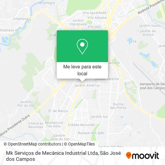 Mk Serviços de Mecânica Industrial Ltda mapa