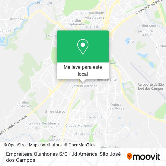 Empreiteira Quinhones S / C - Jd América mapa