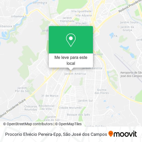 Procorio Elvécio Pereira-Epp mapa