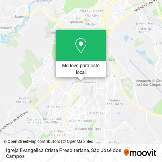 Igreja Evangelica Crista Presbiteriana mapa