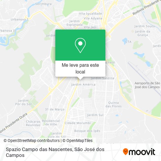 Spazio Campo das Nascentes mapa