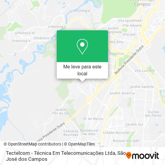 Tectelcom - Técnica Em Telecomunicações Ltda mapa