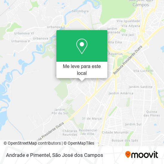 Andrade e Pimentel mapa