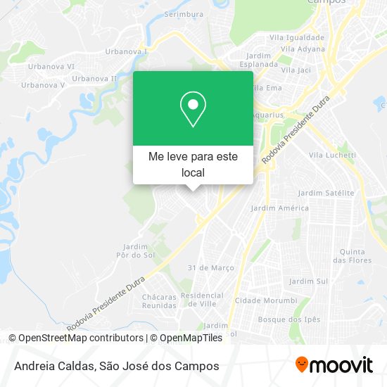 Andreia Caldas mapa