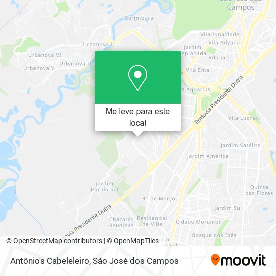 Antônio's Cabeleleiro mapa