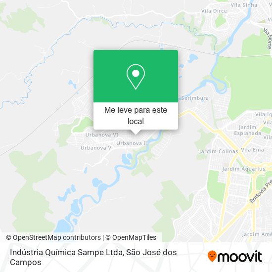 Indústria Química Sampe Ltda mapa