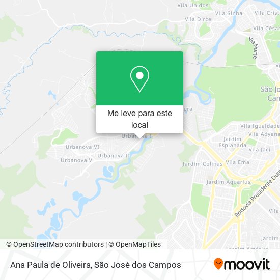 Ana Paula de Oliveira mapa