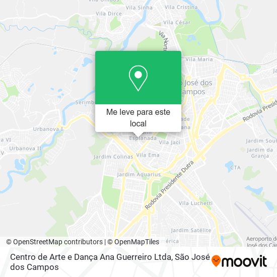 Centro de Arte e Dança Ana Guerreiro Ltda mapa