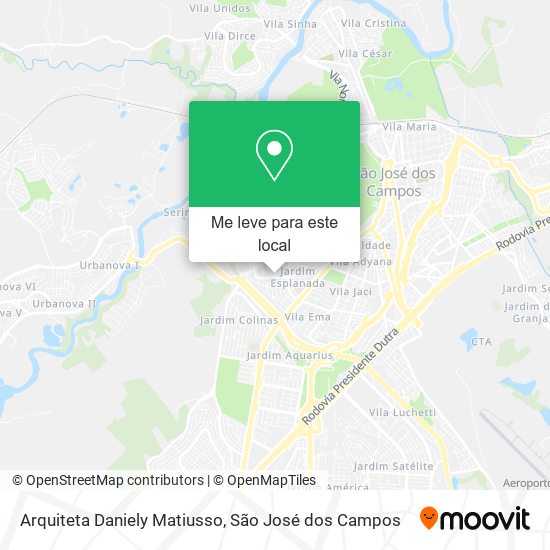 Arquiteta Daniely Matiusso mapa