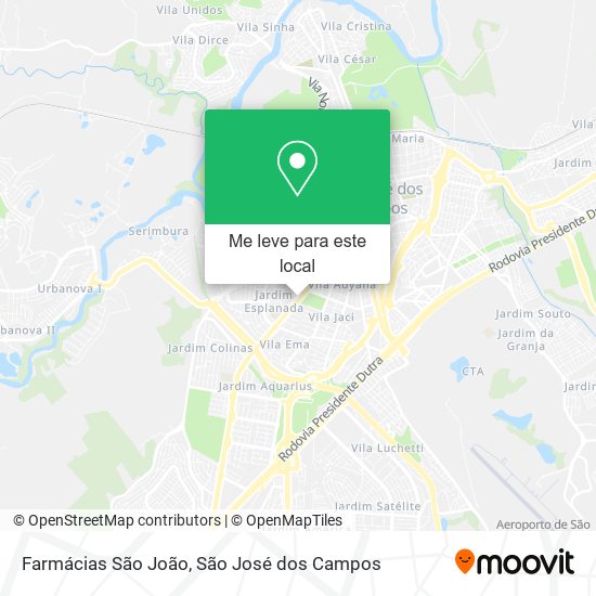 Farmácias São João mapa